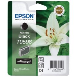 Epson Teddy T0598 Ultrachrome K3 Ink, Ink Cartridge, Matte Black Single Pack, C13T05984010